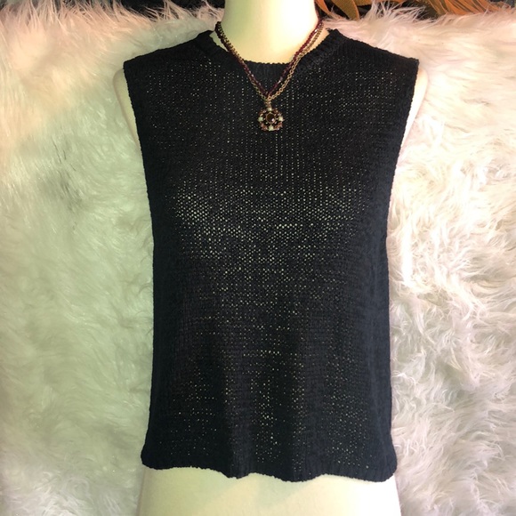 American Apparel Tops - NWT American Apparel Black Camille Knit Tank XS/S